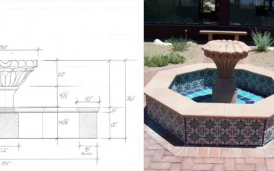 How to custom design a fountain by Sonoran Gardens Landscape & Design