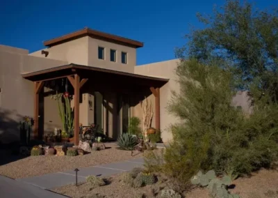 Covered Desert Patio On Custom Tucson Home
