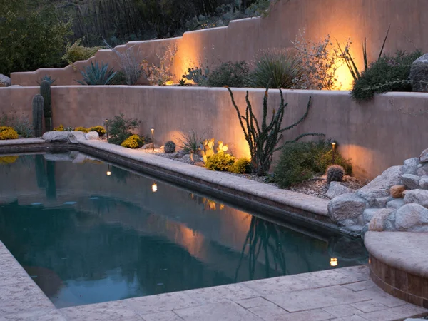 Desert Poolscape Lighting