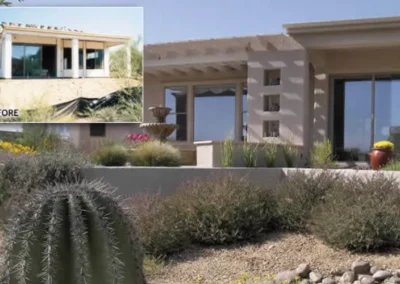 Modern Desert Home Front Landscaping