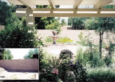 Pergola Garden Fountain Space