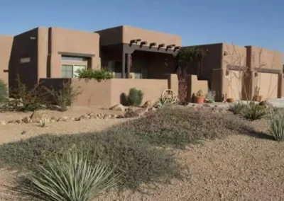 Tucson Front Yard Landscaping With Large Agave And Gravel
