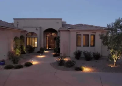 Backyard Patio Lighting View