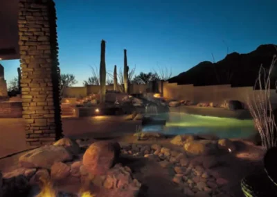 Backyard Pool Landscape Lighting