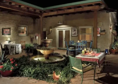 Courtyard Fountain Lighting
