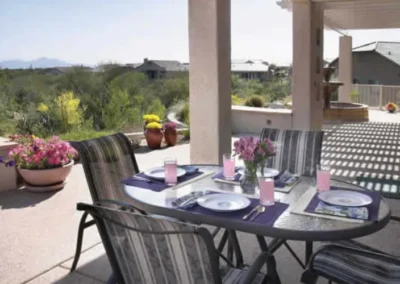 Covered Patio Outdoor Dining Desert View