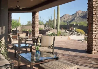 Covered Patio Outdoor Living Desert