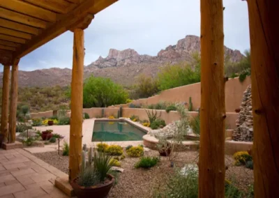 Covered Patio Pool Desert View