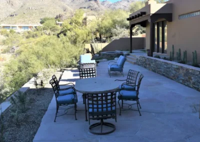 Desert Home Patio Seating Mountain View