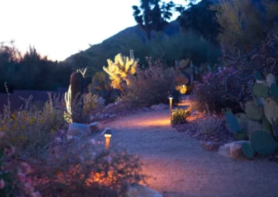 Desert Trail Pathway Lighting Sunset