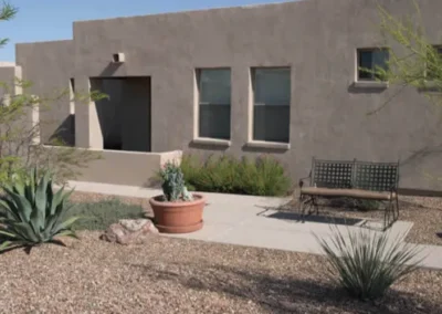 Front Yard Desert Home Minimal Landscape