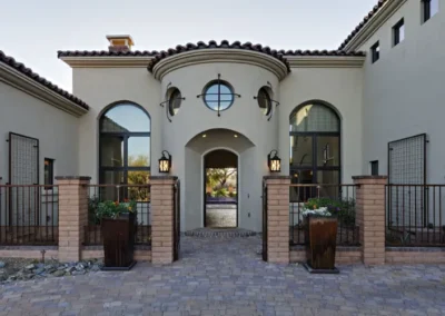 Luxury Home Front Entry Paver Driveway