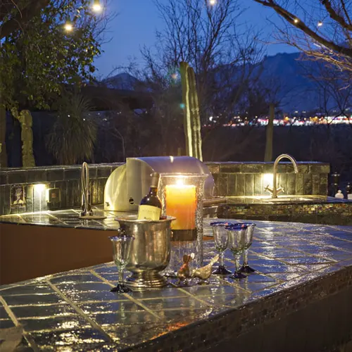 Outdoor Bar Night View
