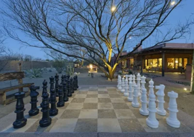 Outdoor Chess Garden Lighting Desert Home