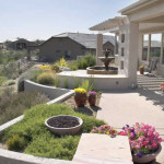 Retaining wall used to create space for new outdoor living area | 2004 ALCA Judges Award