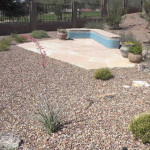 Flagstone Patio with seatbench